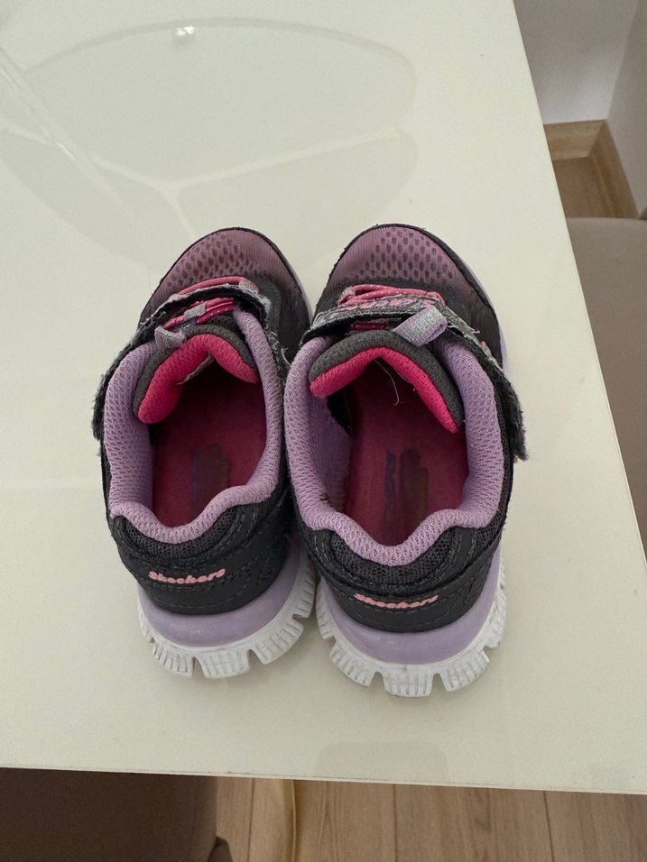 Kız Çocuk Pembe Gri  skechers Spor Ayakkabı - Görsel 2