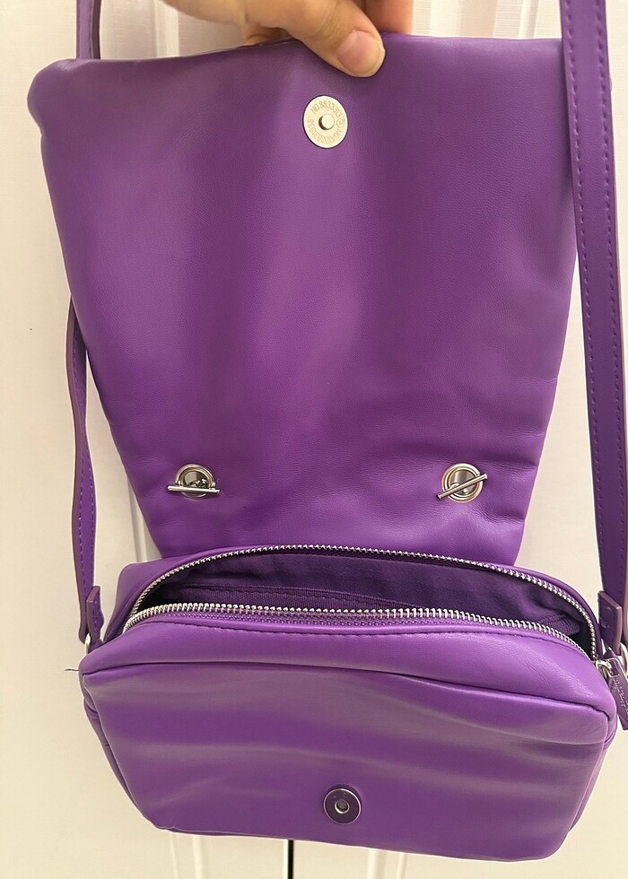 Stradivarius mor çanta - Görsel 2