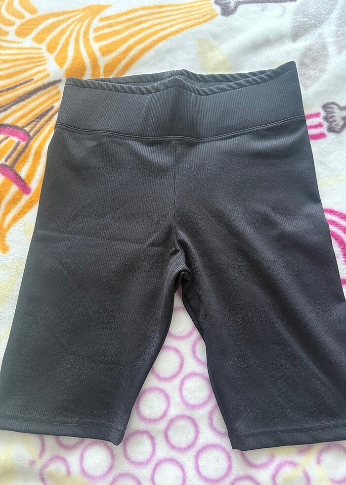 Siyah şort tayt - Görsel 3