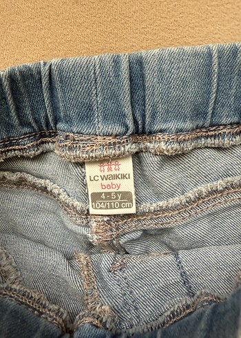 Gri Düğmeli Kız Kot Şort - Görsel 4