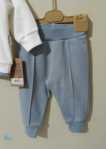 Beyaz Baskılı Erkek Bebek Takımı - Görsel 4