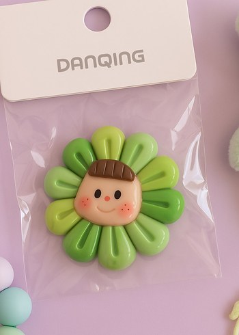 Renkli Çiçekli Çocuk Saç Tokası - Görsel 3