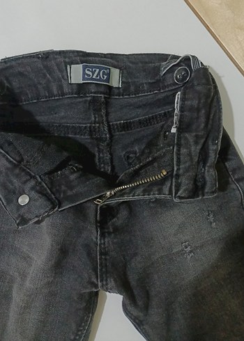 Gri Loose Fit Denim Erkek Çocuk Pantolonu - Görsel 4