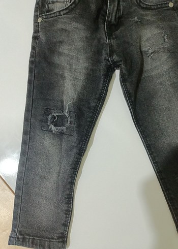 Gri Loose Fit Denim Erkek Çocuk Pantolonu - Görsel 3