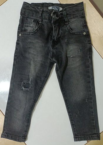 Gri Loose Fit Denim Erkek Çocuk Pantolonu - Görsel 2