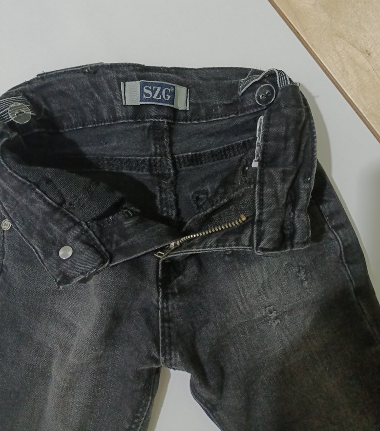 Gri Loose Fit Denim Erkek Çocuk Pantolonu - Görsel 4