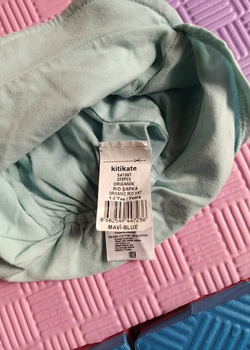 Mavi Baskılı Bebek Önlüğü - Görsel 4