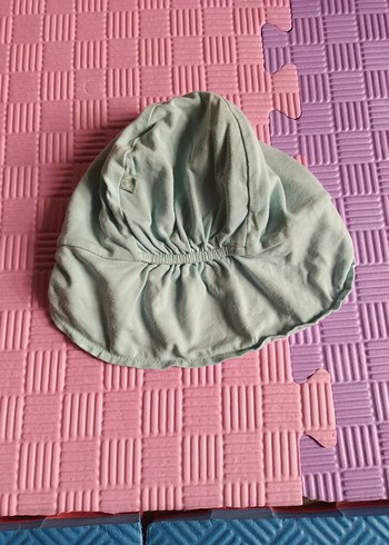 Mavi Baskılı Bebek Önlüğü - Görsel 3