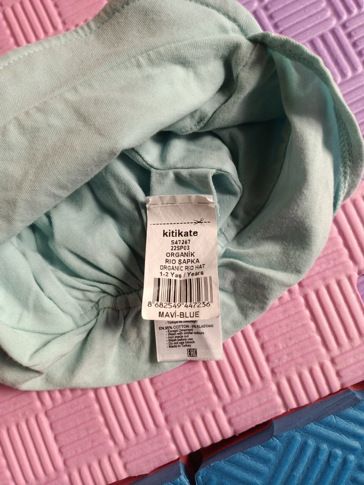 Mavi Baskılı Bebek Önlüğü - Görsel 4