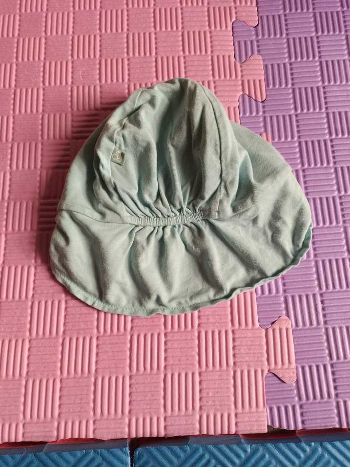 Mavi Baskılı Bebek Önlüğü - Görsel 3