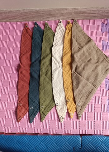 Çok Renkli Bebek Önlüğü Seti - Görsel 2