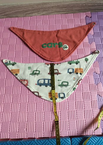 Renkli Baskılı Bebek Önlüğü 2'li Set - Görsel 3