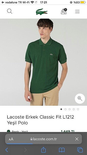 Lacoste tişört