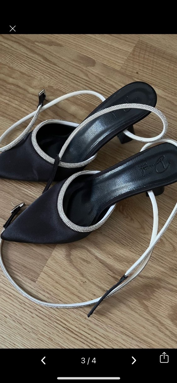 KADIN TOPUKLU BAĞLAMALI AYAKKABI - Görsel 2