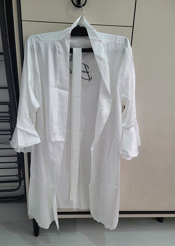 Beyaz Bride Baskılı Kadın sabahlık - Görsel 3