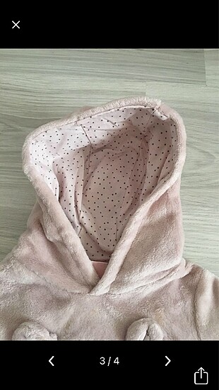 9-12 Ay Beden kapşonlu polar sweat