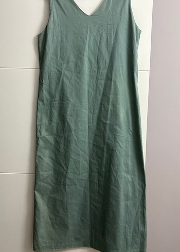 Nakışlı Kolsuz Jile Elbise - Görsel 4