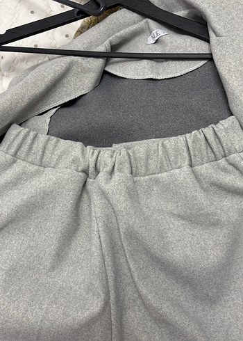 Gri Kemerli Midi Kadın Takım Elbise - Görsel 7