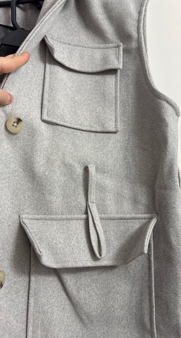 Gri Kemerli Midi Kadın Takım Elbise - Görsel 3