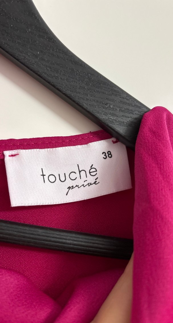 Pembe Uzun Kollu Salaş Kadın Elbise - Görsel 4