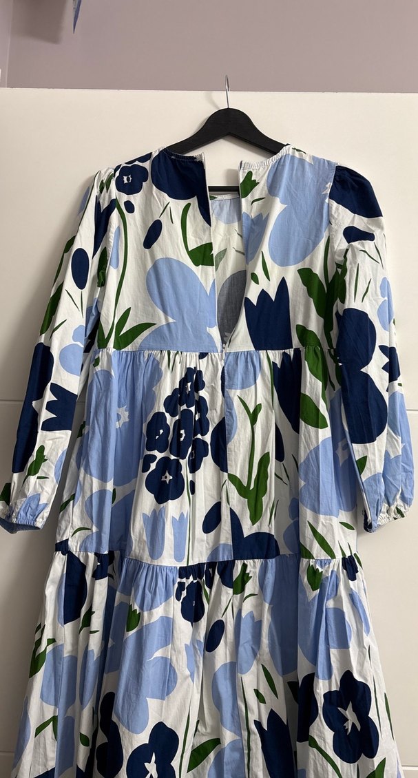 Çiçek Desenli Bohem Uzun Elbise - Görsel 4