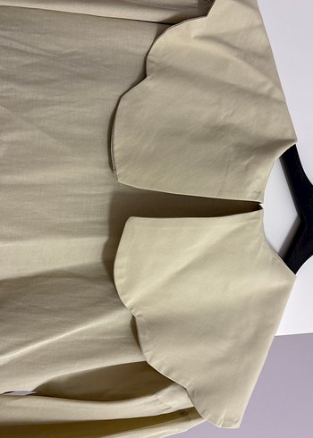 Tereyağı sarısı Tesettür elbise - Görsel 3