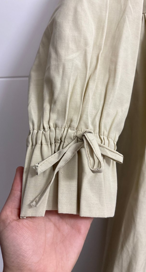 Tereyağı sarısı Tesettür elbise - Görsel 2