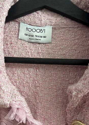 Pembe Düğmeli Kadın Keten Gömlek - Görsel 3