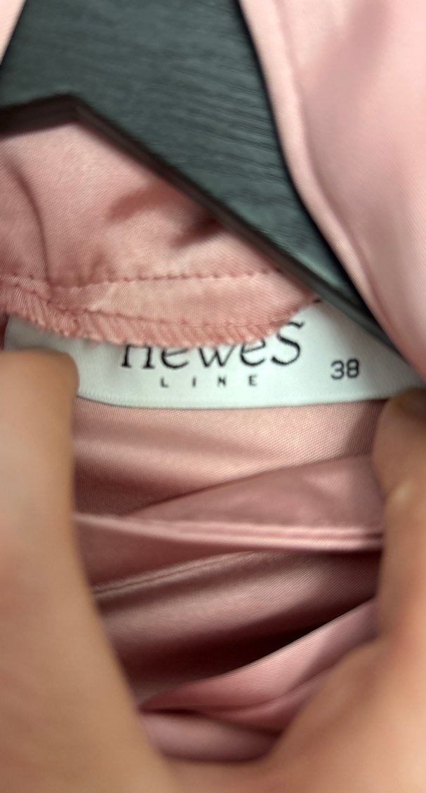 Pembe Drapeli Uzun Kollu Kadın Elbise - Görsel 4