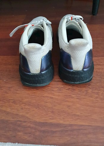 Adidas Gri Beyaz Bağcıklı unisex Spor Ayakkabı - Görsel 4