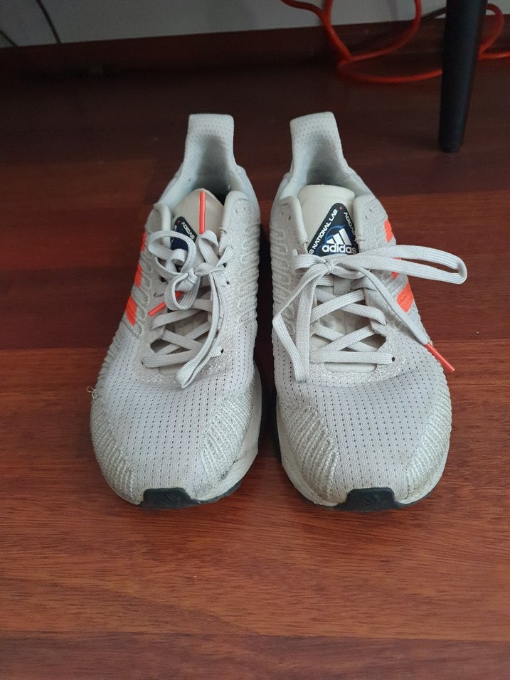 Adidas Gri Beyaz Bağcıklı unisex Spor Ayakkabı - Görsel 3