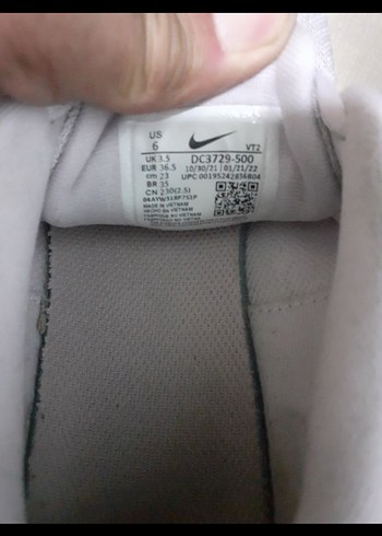 Beyaz Gri Elastik Bağcıklı Kadın Spor Ayakkabı - Görsel 5