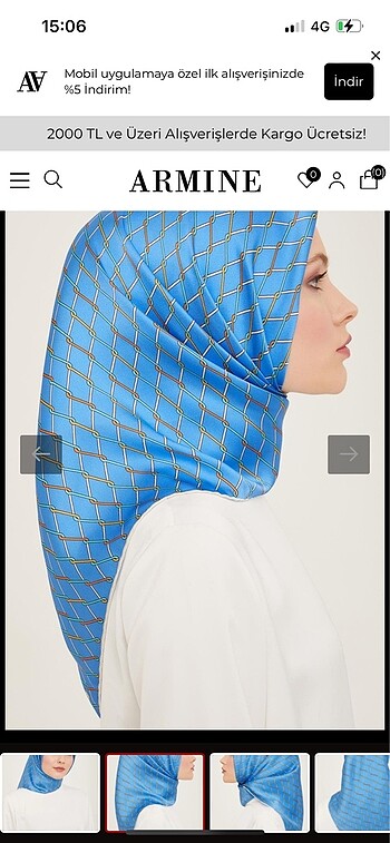 Armine sura ipek eşarp - Görsel 9