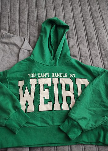 Diğer Gri Oversize Kadın Sweatshirt
