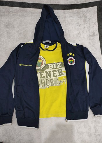 Fenerium Fenerbahçe Baskılı Erkek Çocuk Fermuarlı Ceket