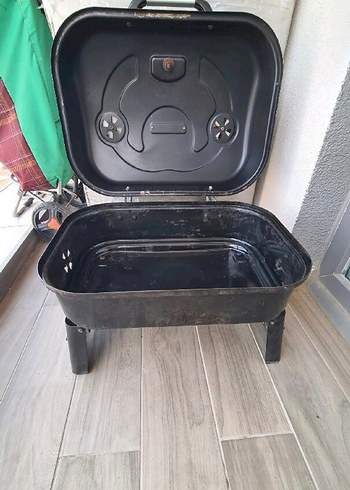 Siyah Katlanabilir Mini Mangal - Görsel 6