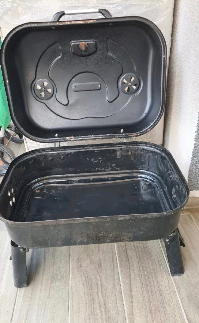 Siyah Katlanabilir Mini Mangal - Görsel 3