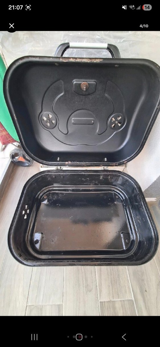 Siyah Katlanabilir Mini Mangal - Görsel 4