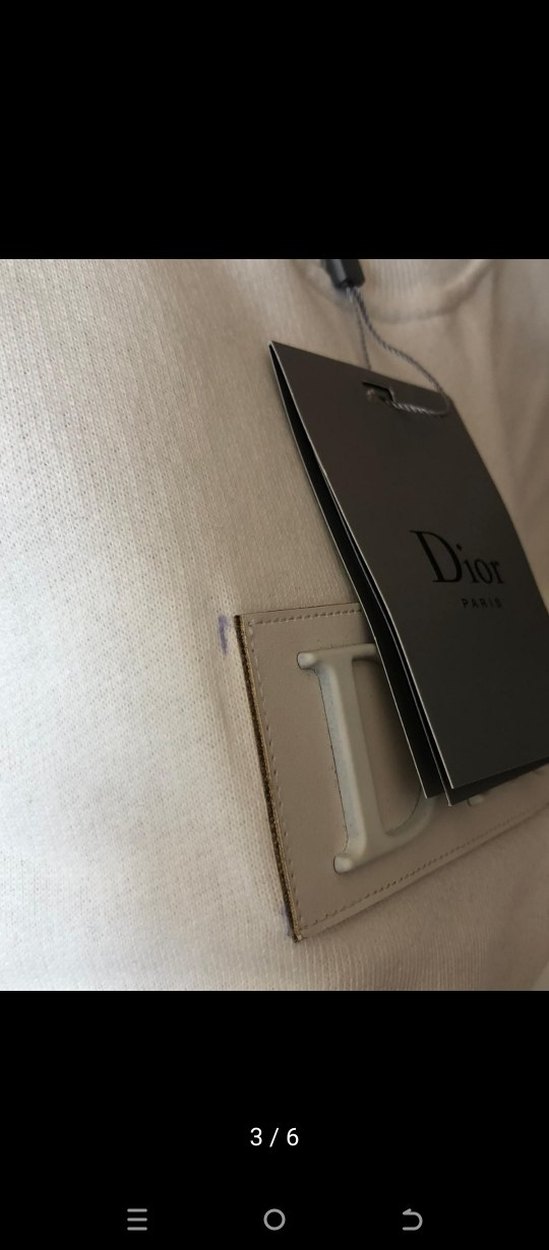 Dior Erkek Beyaz Pamuklu Sweatshirt - Görsel 4