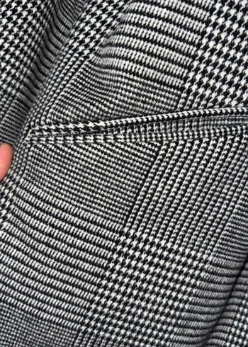 Clockhouse ekose ince kaşe Midi Kadın Kaban - Görsel 3