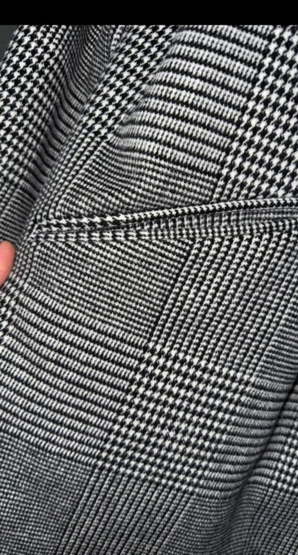 Clockhouse ekose ince kaşe Midi Kadın Kaban - Görsel 3