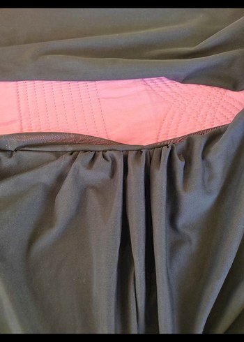 Ebru küçükselvi Siyah Uzun Kollu Drapeli Straplez Elbise - Görsel 6