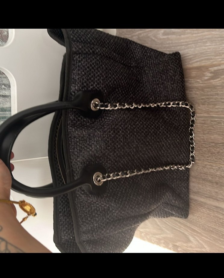 Zincir Detaylı Siyah Kadın Çanta - Görsel 2