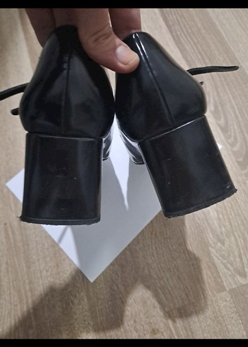 bershka mary Jane Klasik Siyah blok Topuklu Kadın Ayakkabı - Görsel 6