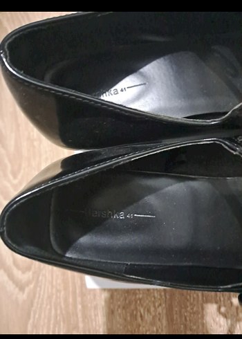 bershka mary Jane Klasik Siyah blok Topuklu Kadın Ayakkabı - Görsel 5