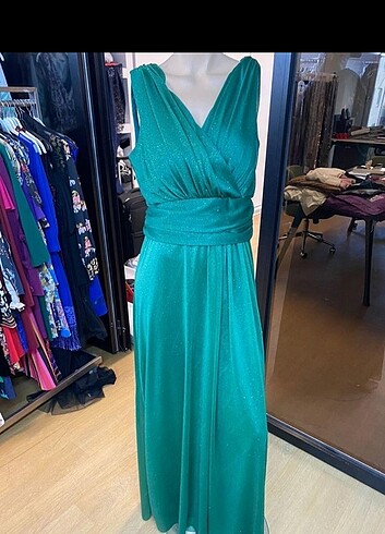 Sade ve çok şik abiye  - Görsel 5