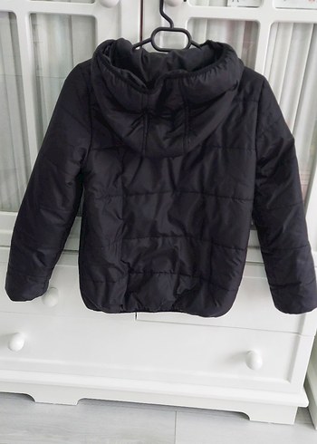 Siyah Fermuarlı Kadın Kışlık Mont - Görsel 2