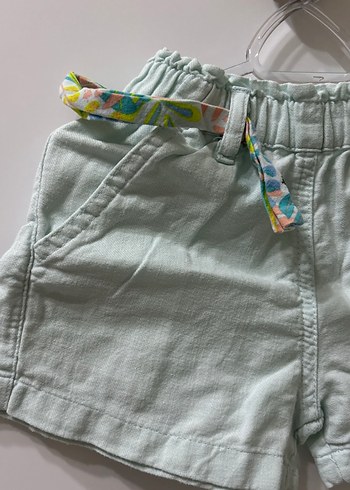 Kız Çocuk Bağlamalı Pamuklu Şort - Görsel 2