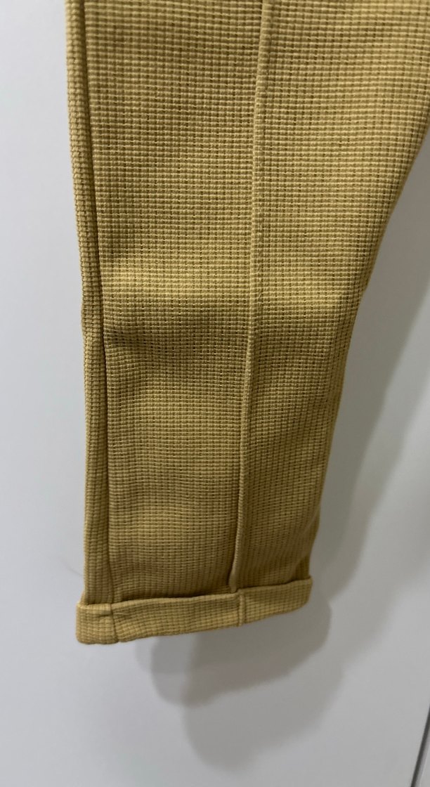 Bej dikiş detaylı Dar Kesim Pantolon - Görsel 3