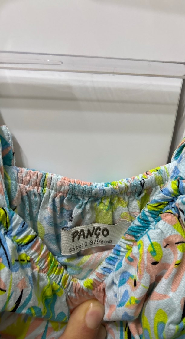 Kız Çocuk Çok Renkli Volanlı Elbise - Görsel 4